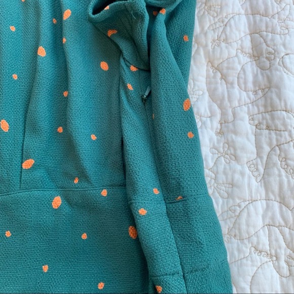 Free People Abbie Printed Mock Neck SS Mini Dress 4 - Picture 8 of 16